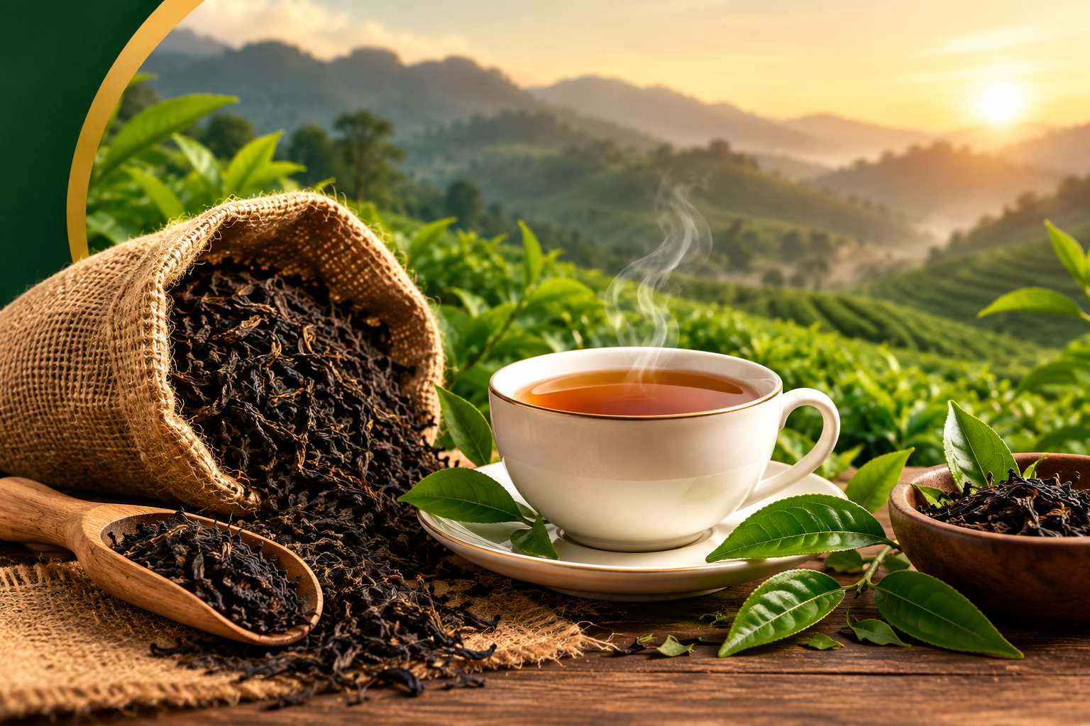 Premium Black Tea and Green Tea